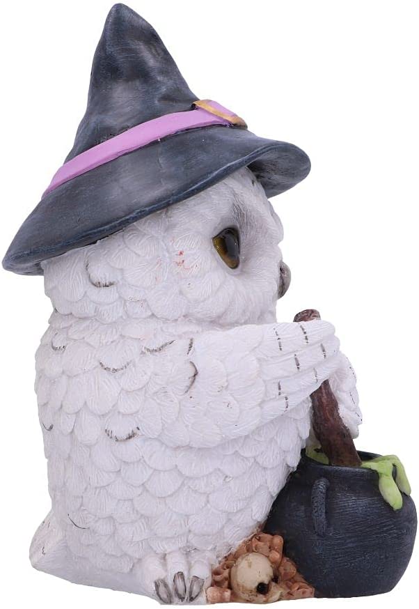 Nemesis Now Owl Potion Figur 17,5 cm, Weiß