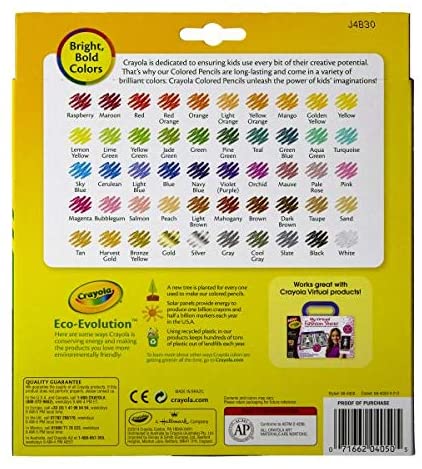 Crayola-Buntstifte – 50 pro Packung – 12 Packungen pro Karton.
