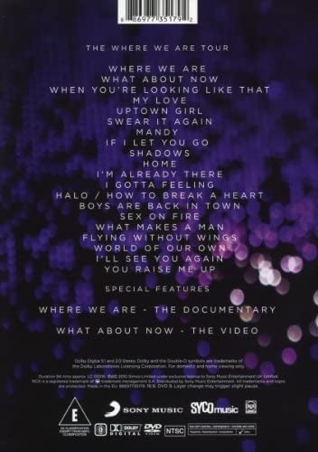 Westlifes „Where We Are“-Tour live aus der O2 [DVD]