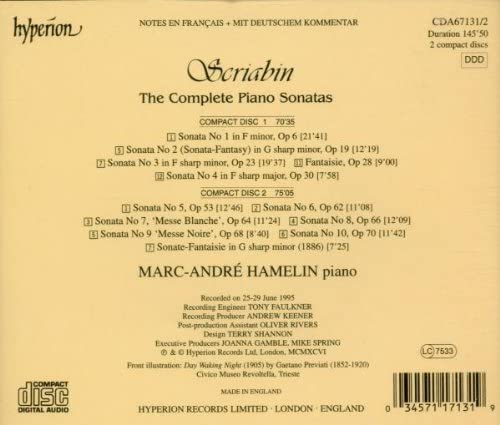 Skrjabin: Sämtliche Klaviersonaten – Marc-Andre Hamelin [Audio-CD]