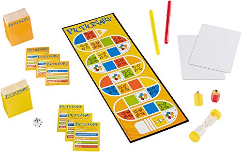 Mattel Games Pictionary Quick-draw Guessing Game, Adult and Junior Clues