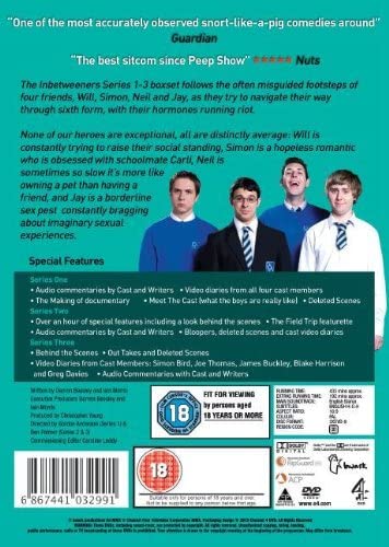 The Inbetweeners – Serie 1–3 – Komplett – Sitcom [DVD]