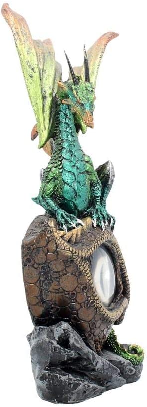 Nemesis Now U2023F6 Auge des Drachen, grüne Figur, 25 cm, grün