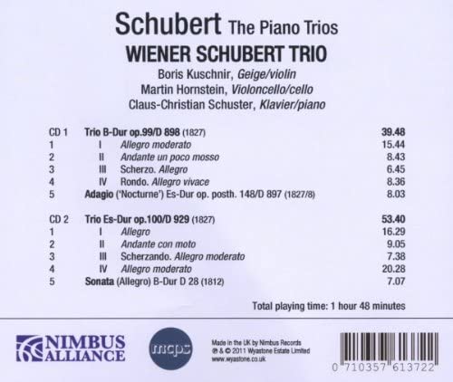 Wiener Schubert Trio - Franz Schubert Die Klaviertrios [Audio CD]