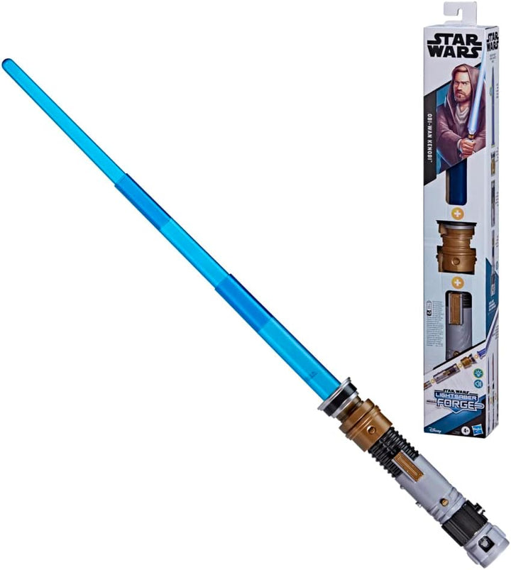 Star Wars Lightsaber Forge Obi-Wan Kenobi Elektronisches ausziehbares blaues Lichtschwert