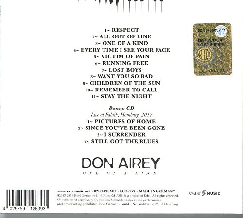 Don Airey – One of a Kind [Audio-CD]