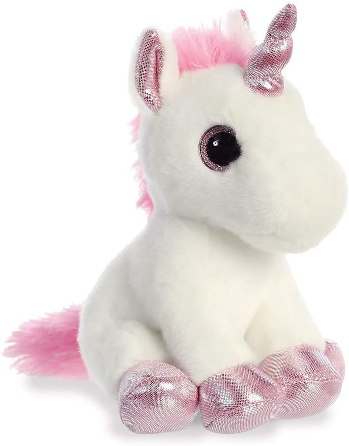 AURORA, 60867, Sparkle Tales, Lolly Einhorn, 7 Zoll, Stofftier, weiß, 7 Zoll