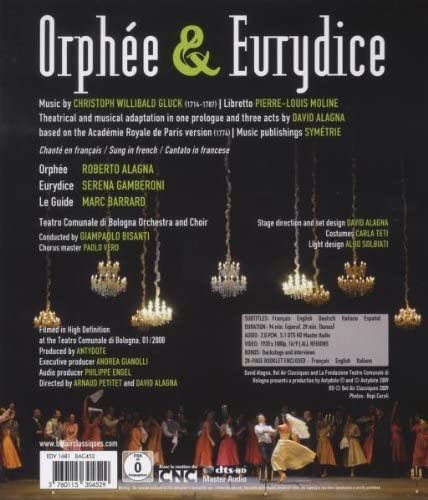 Gluck: Orphee und Eurydike (Alagna, Gamberoni, Barrard/Bologna/Bisanti) [2009] [Region Free] [2010] – Drama [Blu-ray]