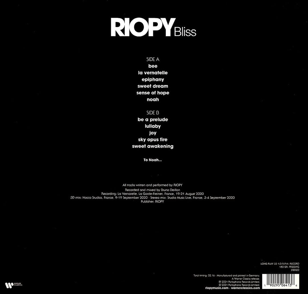 RIOPY – Bliss [Vinyl]