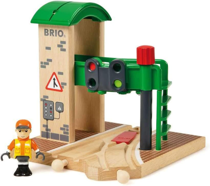 BRIO World Train Signal Station for Kids Age 3 Years Up - Compatible with all BRIO Railway Sets & Accessories