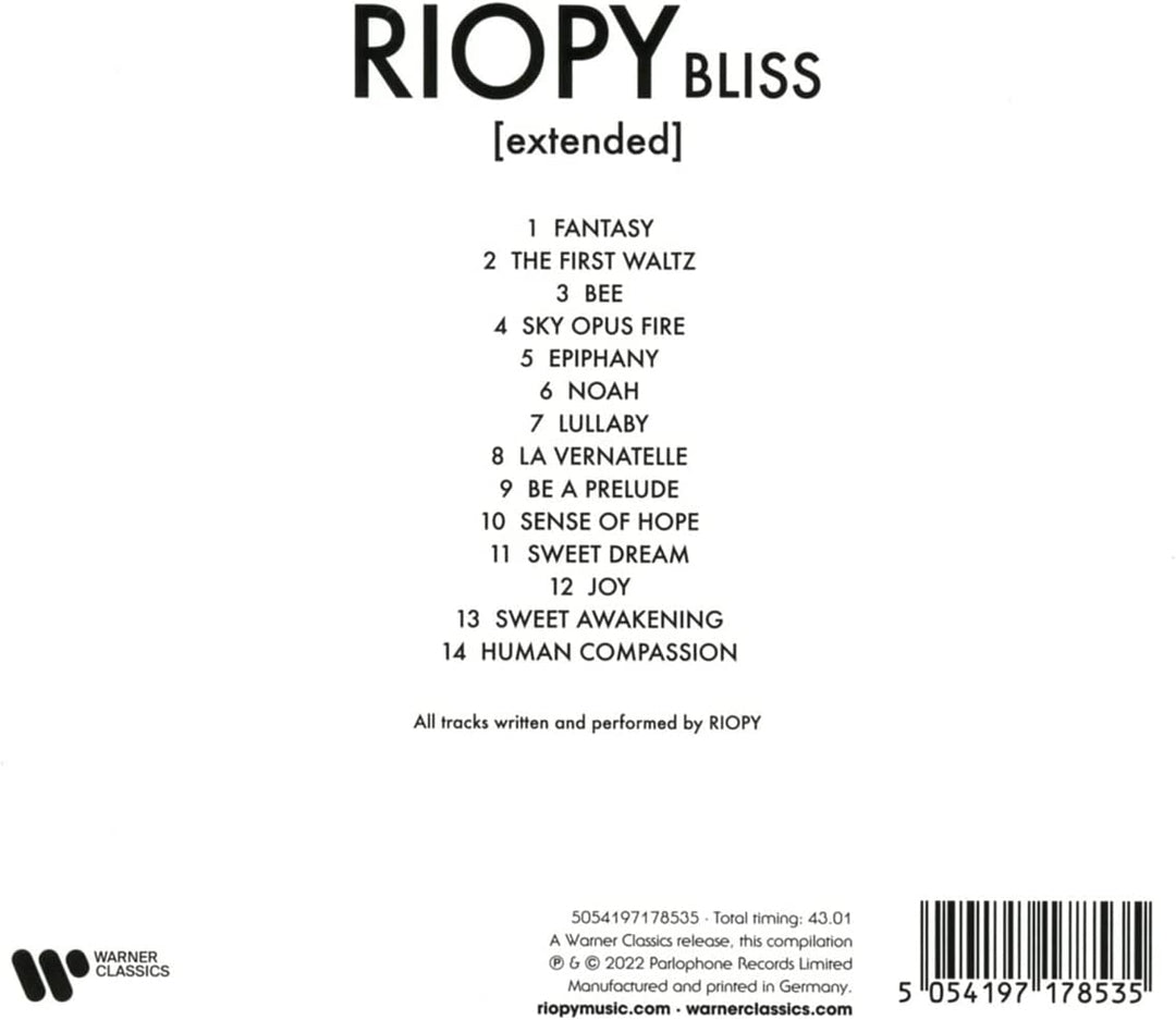 RIOPY – [erweitert] BLISS [Audio CD]