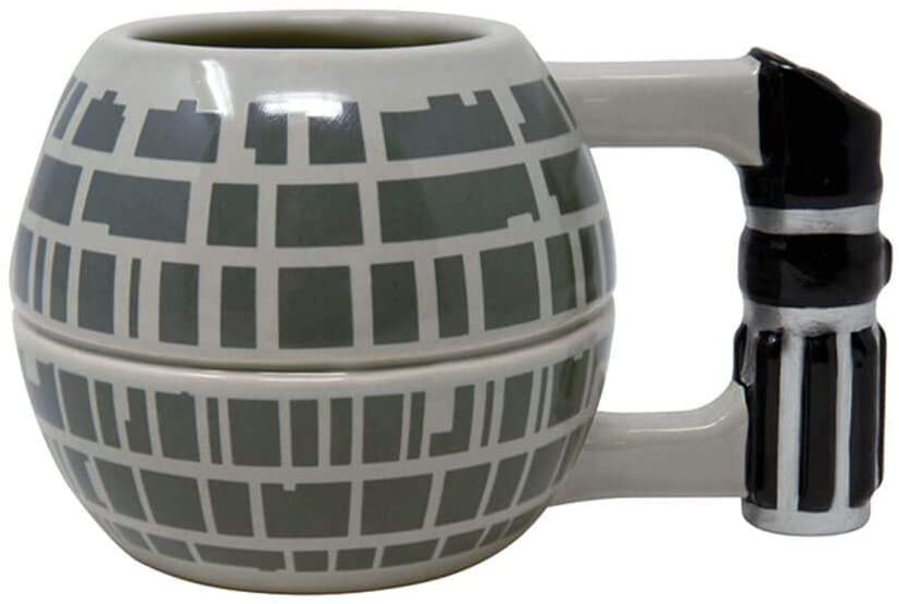 Star Wars SCMG25110 Tasse, 15 oz/450 ml, Keramik, 3D-Todesstern, 450 Milliliter