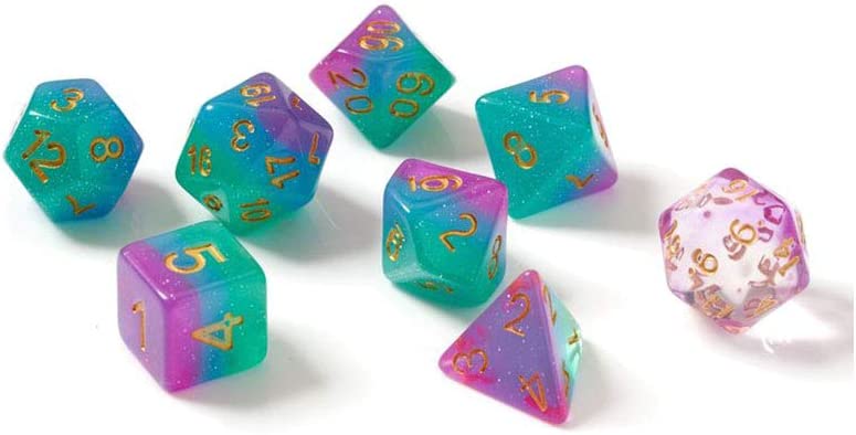 Sirius Dice Northern Lights Polyhedral 7 Dice Set