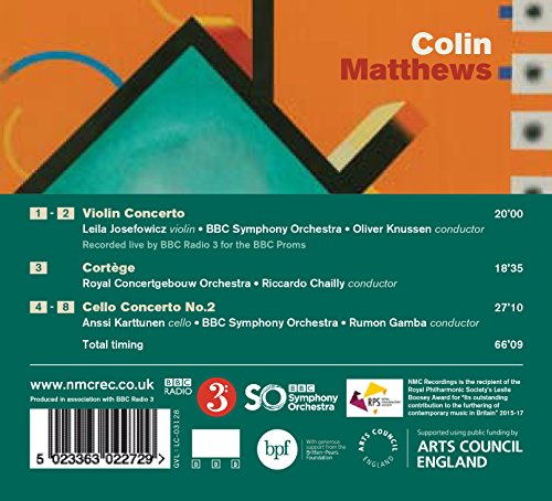 Matthews, Colin / Josefowicz, Leila / Knussen, Oliver - Colin Matthews: Violinkonzert [Audio CD]