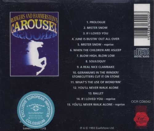 Carousel (1993 London Cast Recording) - Joanna Riding Michael Hayden Katrina Murphy [Audio CD]