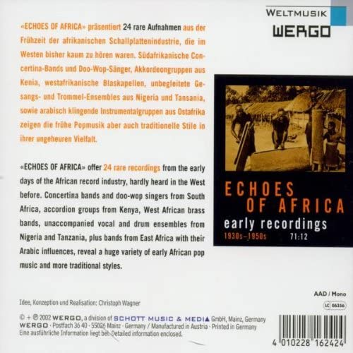 Africa - Echoes of Africa: Early Recordings 1930s-1950s - [Audio CD]