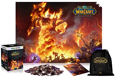 World of Warcraft Classic: Ragnaros | 1000 Piece Jigsaw Puzzle | includes Poster