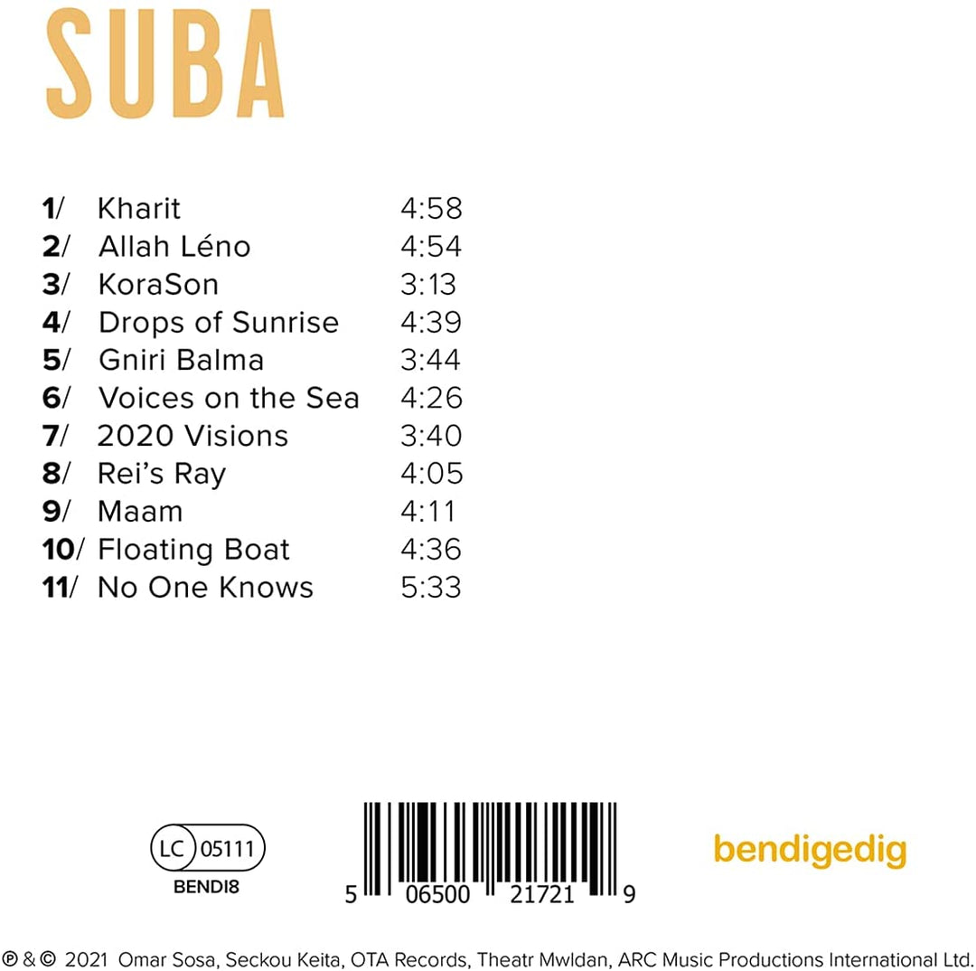 Omar Sosa &amp; Seckou Keita – Suba [Audio CD]