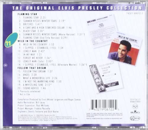 Elvis Presley – Flaming Star / Wild in the Country / Follow That Dream: The Original Elvis Presley Collection, Vol. 11[Audio-CD]