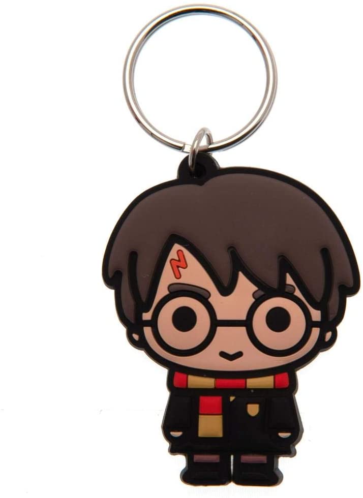 HARRY POTTER Gummi-Schlüsselanhänger Harry Potter Chibi – offizielles Merchandise