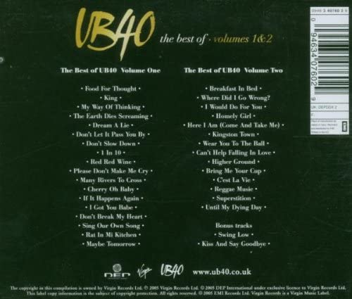 Das Beste aus UB40, Band 1 und 2 – UB40 [Audio-CD]