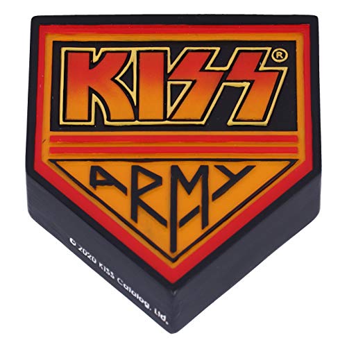 Nemesis Now offiziell lizenzierter KISS Army Logo Flaschenöffner-Magnet, Schwarz, 8 cm