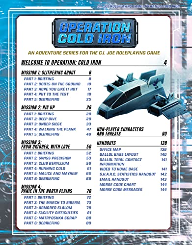 GI JOE RPG OPERATION COLD IRON ADV BOOK [Gebundene Ausgabe]