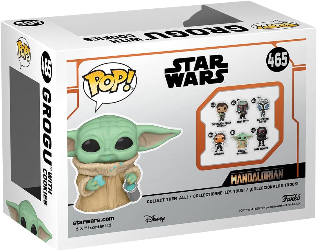 Funko POP &amp; TEE: Mando – Grogu mit Keks – XL