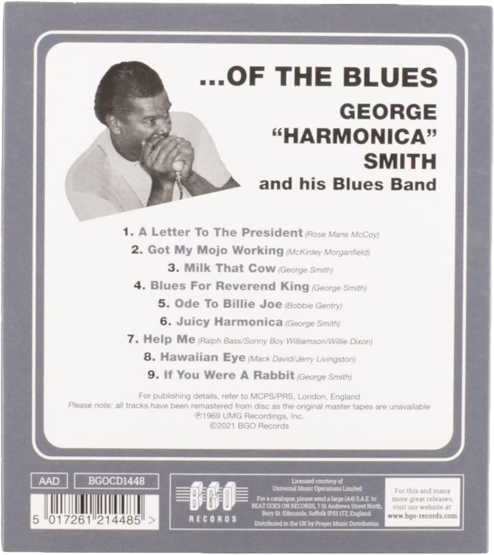 George „Harmonica“ Smith – ...Of The Blues [Audio CD]