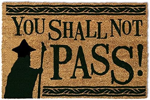 Der Herr der Ringe GP85071 You Shall Not Pass Fußmatte, mehrfarbig, 40 x 60 cm