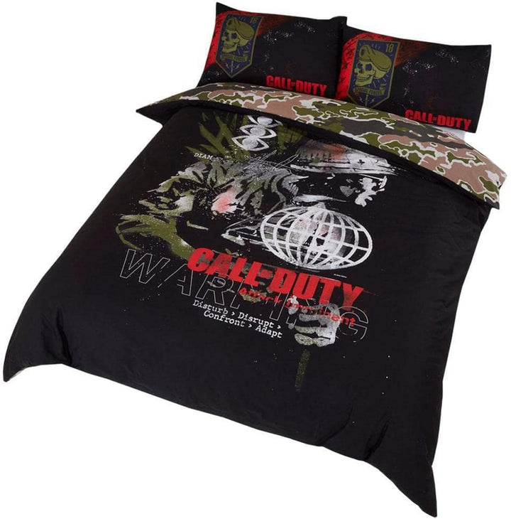 Call of Duty COD Cold War Bettbezug, Doppelbett, schwarz, DP1-COD-WNG-08