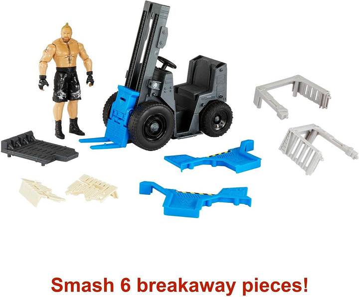 WWE Wrekkin Slam 'N Stack Forklift mit Brock Lesnar Figur 