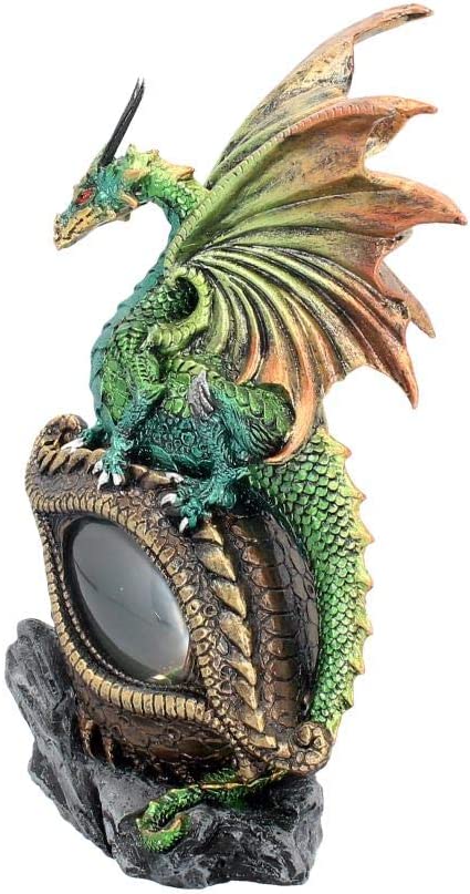 Nemesis Now U2023F6 Auge des Drachen, grüne Figur, 25 cm, grün