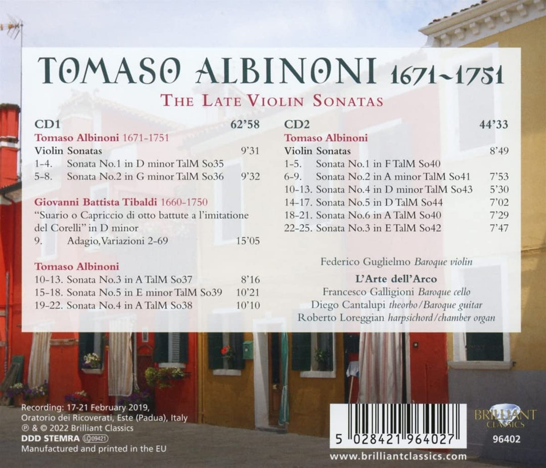 Albinoni: Violinsonaten [Audio-CD]