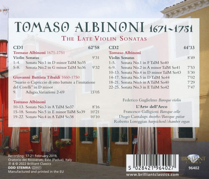 Albinoni: Violinsonaten [Audio-CD]