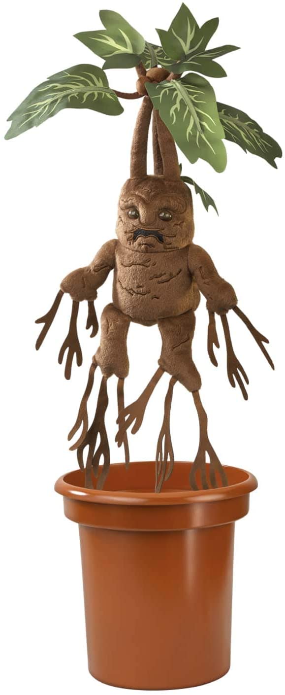 The Noble Collection Harry Potter Mandrake Interaktiver Plüsch mit Topf – Offiziell lizenzierte 10 Zoll (30 cm) elektronische Plüschspielzeugpuppen als Geschenke