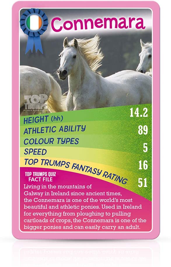 Pferde und Ponys und Einhörner Top Trumps Kartenspiel