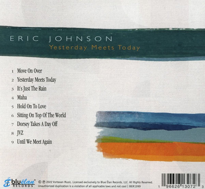 Eric Johnson – Yesterday Meets Today [Audio-CD]