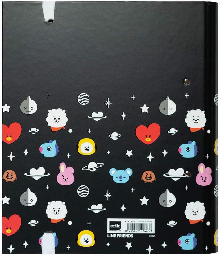 Grupo Erik BT21 Official Merchandise 2 Ring Binder - Premium A4 Folders Ring Binder