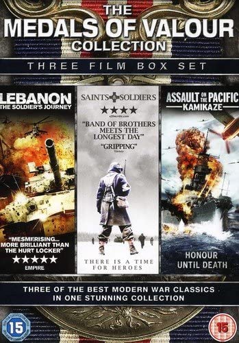 The Medals of Valor Collection – 3 Filme (Libanon, Saints &amp; Soldiers, Assault on the Pacific: Kamikaze) – [DVD]