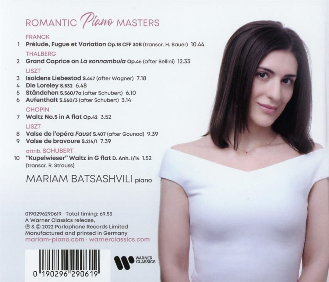 Mariam Batsashvili – Romantic Piano Masters [Audio-CD]