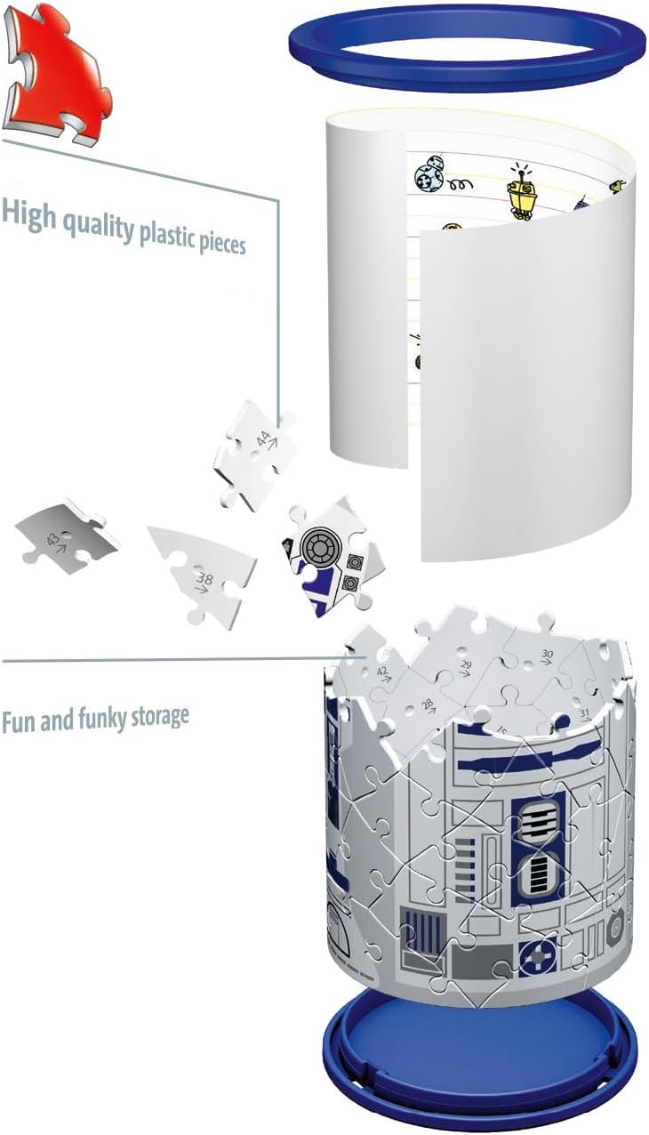 Ravensburger 11554 Star Wars R2-D2 3D-Puzzle für Kinder und Erwachsene ab 6 Jahren