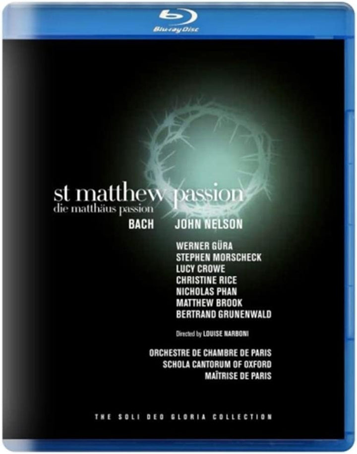 Bach: Matthäus-Passion [John Nelson, James Burton, Patrick Marco] [Blu-ray]