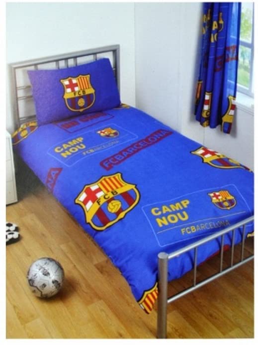 Officiële eenpersoonsdekbedset Barcelona - Veelkleurig