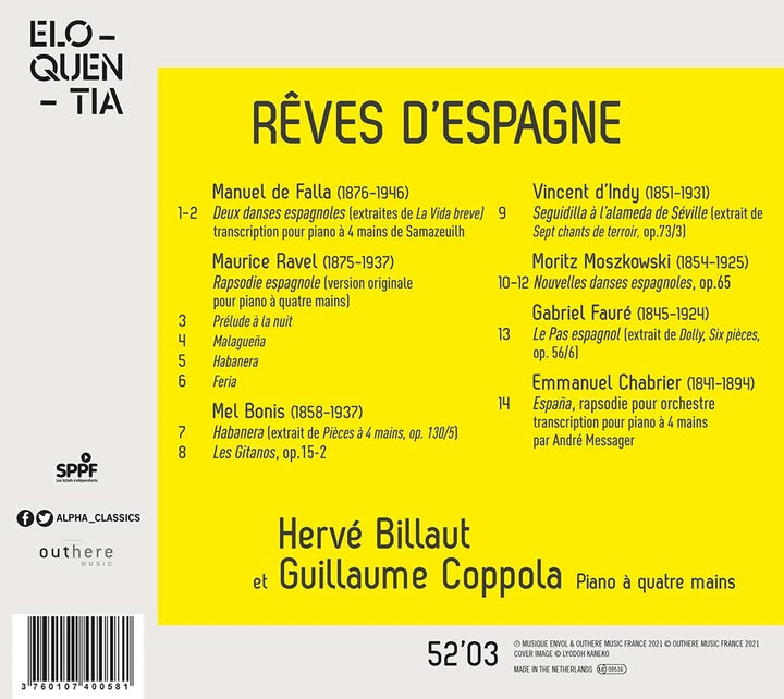 Rêves d'Espagne [Audio-CD]