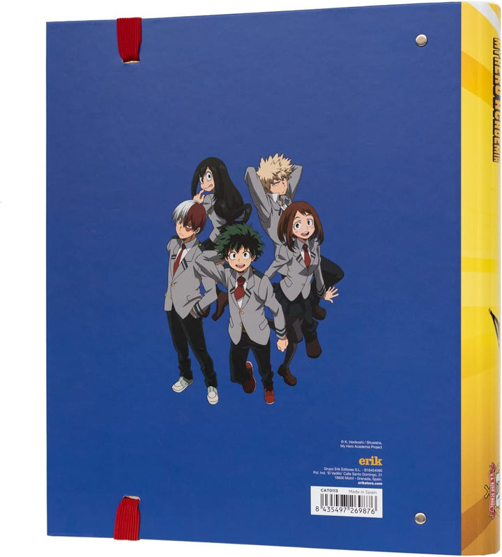 Grupo Erik My Hero Academia 4 Ring Binder - Premium A4 Folders Ring Binder