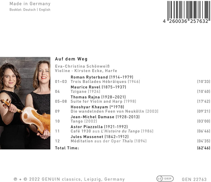 Eva-Christina Schönweiß – Auf Dem Weg [Eva-Christina Schönweiß; Kirsten Ecke] [Genuin Classics: GEN22763] [Audio CD]