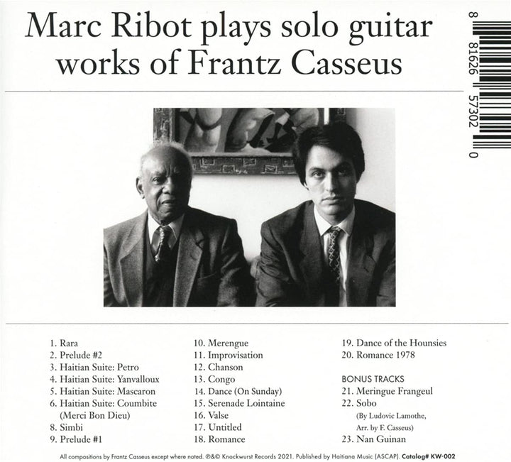 Marc Ribot – Spielt Sologitarrenwerke von Frantz Casseus [Audio-CD]