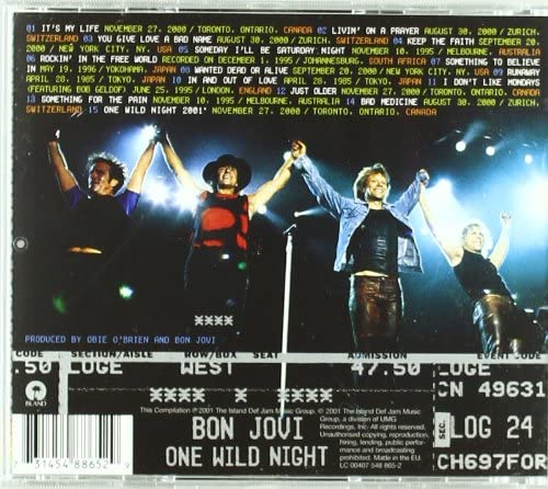 Bon Jovi – One Wild Night – Live 1985–2001 [Audio-CD]