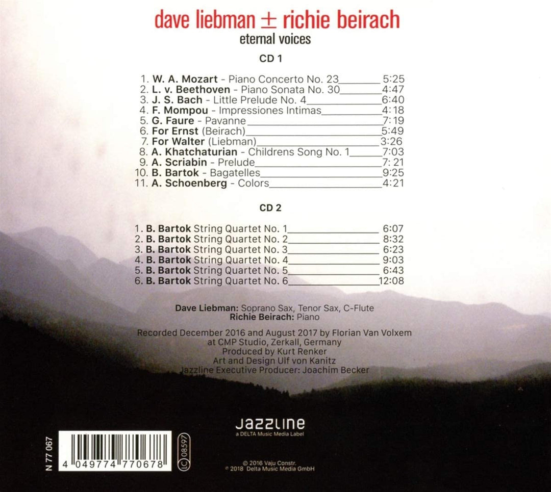 Dave Liebman &amp; Richie Beirach – Eternal Voices [Audio CD]